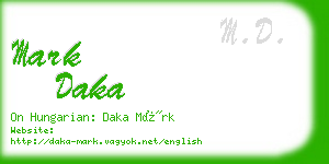 mark daka business card